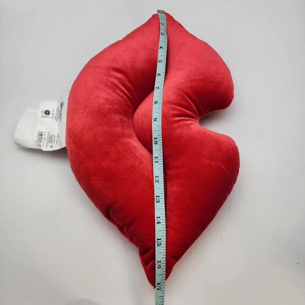Target Cherry Red Lips Plush Pillow 10x17 Valentine College Dorm Room Essentials